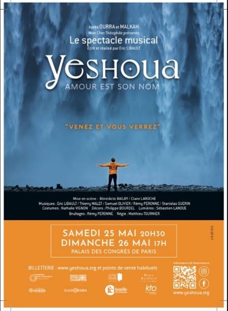 Yeshoua, les 25 et 26 mai 2024 à Paris, pour avoir le cœur en joie !